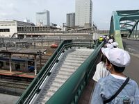 岩槻区の学校が電車で来ているのが見えました