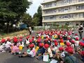 学年主任から出発前のお話です