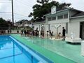 シャワーできれいにします