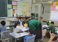 1年国語　作文の単元で実践しました