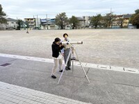 曇りのため、月が見えませんでした