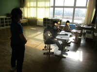 音楽会のリコーダーの練習です