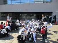 文化センターに到着　まもなく本番です