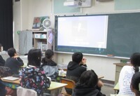 6年生の教室にて