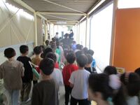 左に曲がれば即ステージです(2年生)