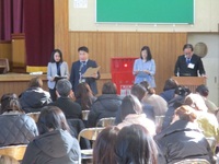 現1年担任より説明させていただきました