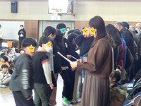 お礼状を作ってお渡ししました