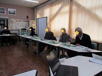 この日の給食はせんべい汁です