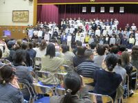 全員合唱「ほらね」　感動!