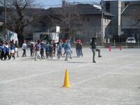 担任の先生がおかしな動きをしていました　楽しそう!