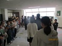 低学年からの温かい拍手