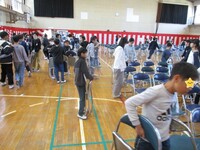 あっという間に華やかな入学式会場になりました