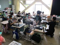 後片付けについても学びます(3年)