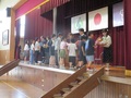 手紙と花束の贈呈です