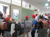 お別れの時間、列ができていました