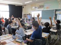 家庭科です(5年生)