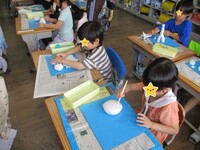 道具を使って変化をつけます
