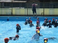 水慣れ、気持ちよさそう!