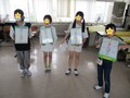 ボランティア委員会・・・登校後、すぐに準備していました