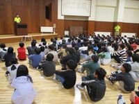 立派な態度の退所式