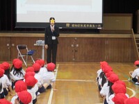 1年生全体に紹介しました